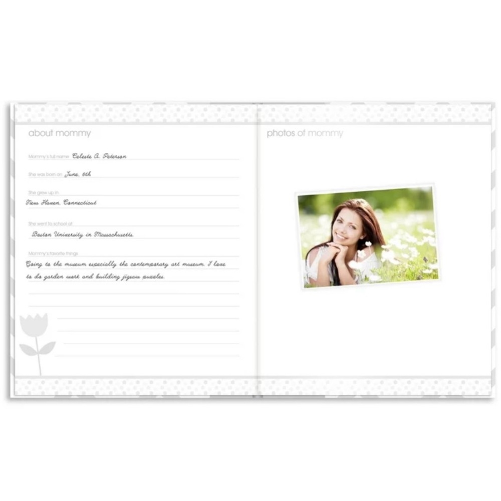 Pearhead Gray Chevron Baby Book - Picture 4 of 15